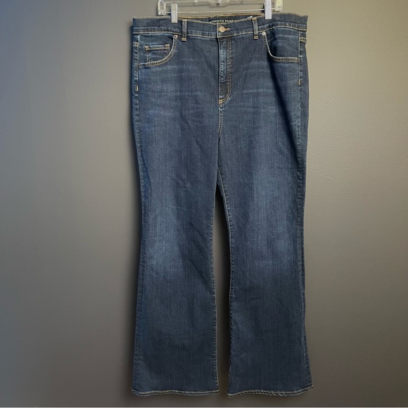 Veronica Beard Beverly Skinny Flare High Rise Jeans Size 22 - Picture 15 of 17